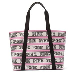 🌟VS Pink Canvas Tote Bag